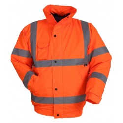 Vizwell High Visibility Orange Bomber Jacket