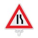 Road Narrows From Right Side Sign