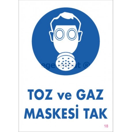Toz ve Gaz Maskesi Tak