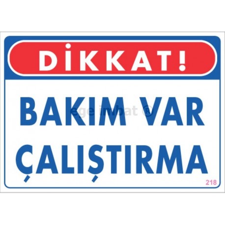 Bakım Var Çalıştırma