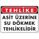 Asit Üzerine Su Dökmek Tehlikelidir