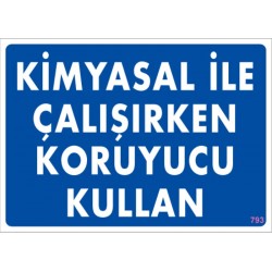 Kimyasal İle Çalışırken Koruyucu Kullan