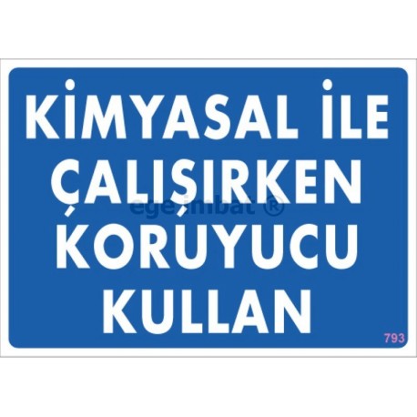 Kimyasal İle Çalışırken Koruyucu Kullan