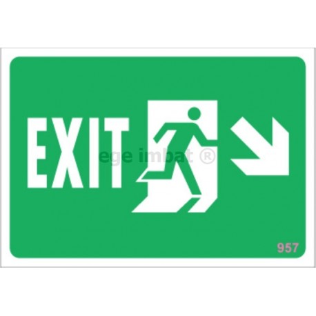 Exit Sağ Aşağı Yön