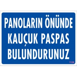 Panoların Önünde Kauçuk Paspas Bulundurunuz