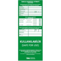 Scaffolding Tag Safe For Use