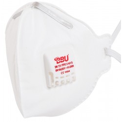 BBU Safety FFP3 Ventilli Katlanabilir Toz Maskesi